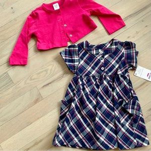 Carter’s Dress and Matching Cardigan | Size: 6 Months